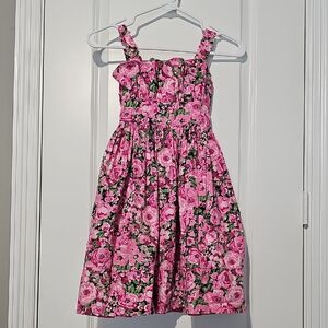 Girls Pink Floral Sundress